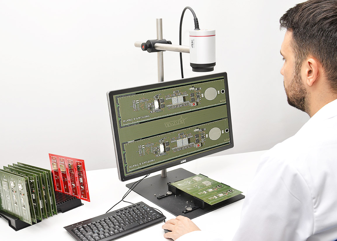 Overlay Assisted Oprical Inspection electronics PCB