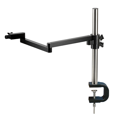 Articulated-arm Boom Stand Clamp Microscope